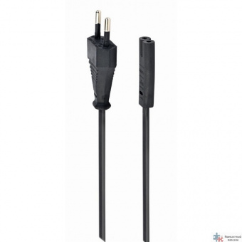 Cablexpert Кабель питания для ноутбуков, аудио/видео техники 1,8м, VDE, 2-pin, черный, пакет" (PC-184-VDE-1.8M)