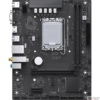 MAXSUN MS-Challenger B760M-F WIFI (Socket 1700, mATX, 2*DDR4(64Gb), VGA/HDMI, 3xSATA3, 1*M.2,1xPCI-E x16/1xPCI-E x1, 2*USB 2.0, 2*USB 3.2 Gen1, LAN 1*1G, Bluetooth, Wi-Fi 802.11ac, RTL)