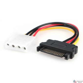 Кабель питания SATA Cablexpert 15см, sata 15pin/molex 4pin, пакет (CC-SATA-PS-M)