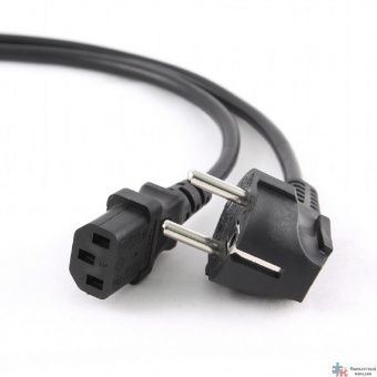 Кабель питания Cablexpert Schuko- C13, VDE, 3х0.75мм2, 10А, с заземлением, 3м, черный, пакет [PC-186-VDE-3M]
