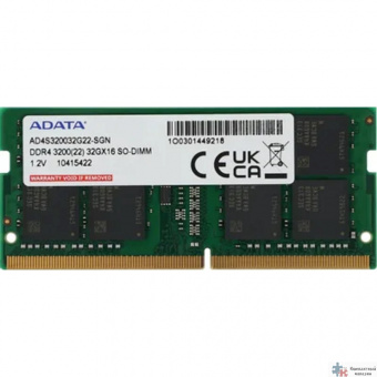 A-data DDR4 SODIMM 32GB 3200 Premier AD4S320032G22-SGN, CL22, 1.2V
