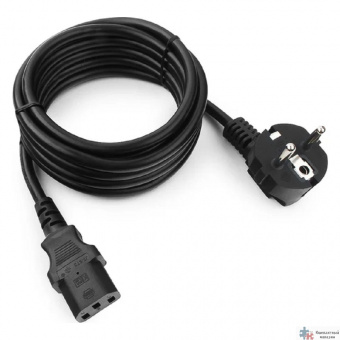 Cablexpert Кабель питания 3м, Schuko- C13, 3х1кв.мм, черный, с заземлением, пакет (PC-186-1-3M)