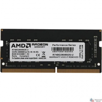 AMD DDR4 SODIMM 8Gb  PC21300 2666MHz CL16 AMD 1.2V OEM (R748G2606S2S-U)