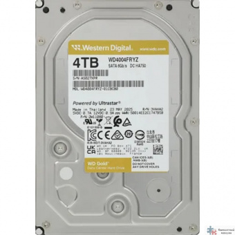4TB WD Gold  (WD4004FRYZ) {SATA III 6 Gb/s, 7200 rpm, 256Mb buffer}