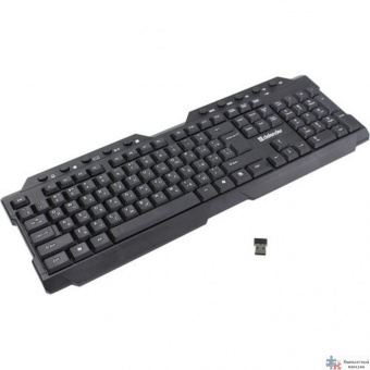 Повреждение упаковки Defender Клавиатура Element HB-195 RU [45195] {Беспроводная черный, мультимедиа}