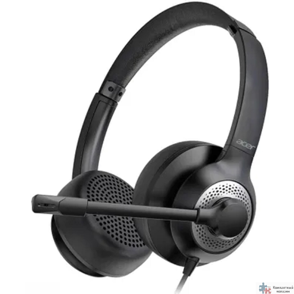Acer OHW309 [ZL.HDSEE.004] черный 1.6м накладные USB