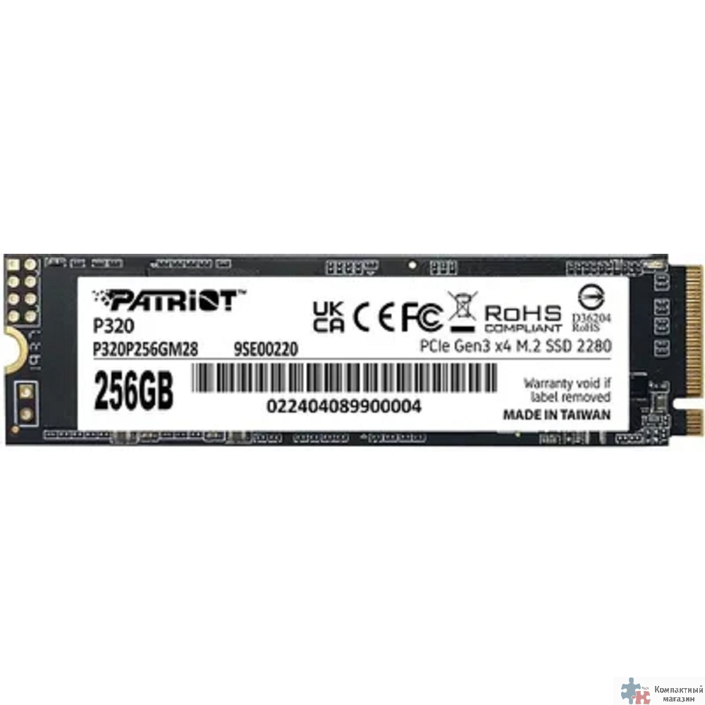 Patriot SSD PCIe 3.0 x4 256GB P320P256GM28 P320 M.2 2280