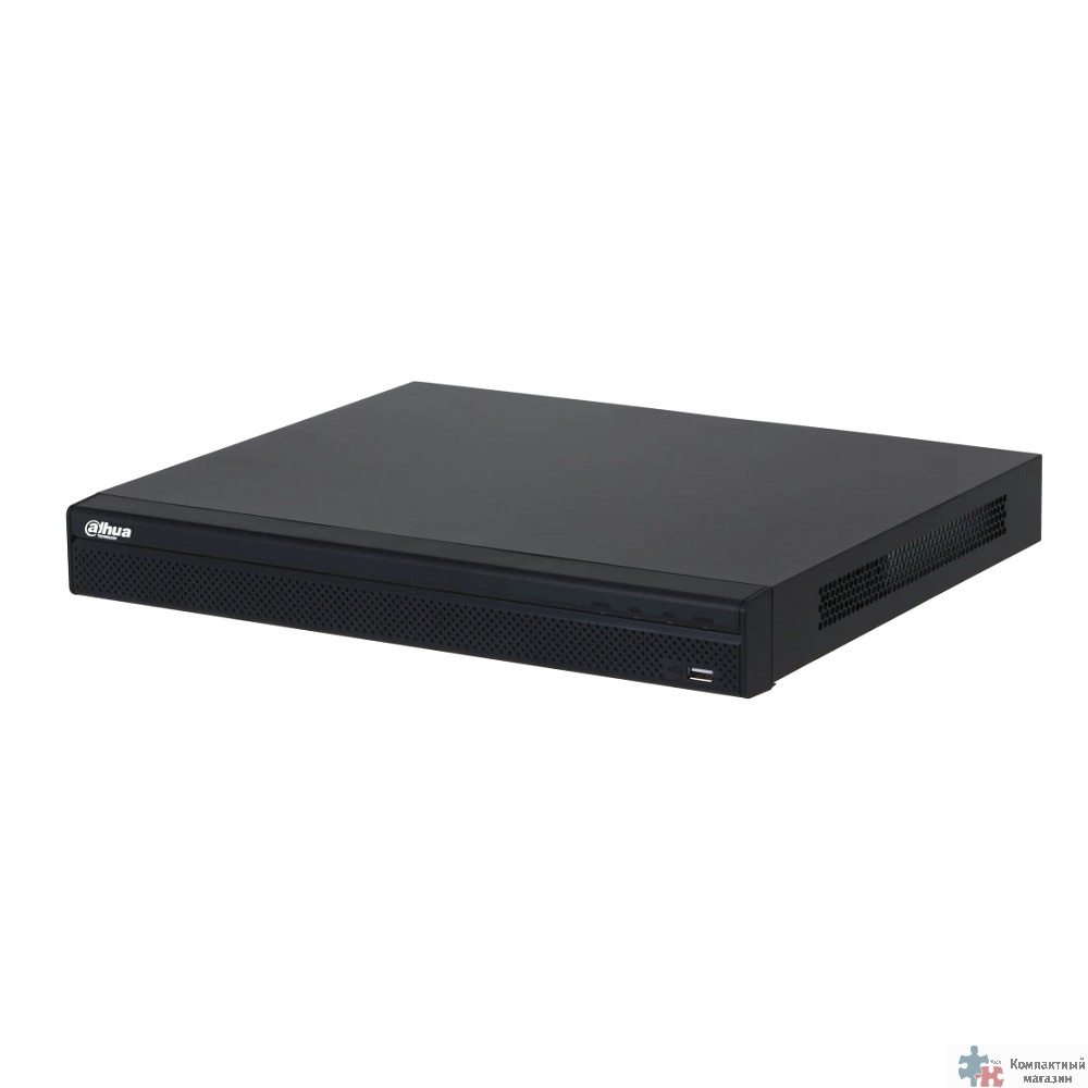 DAHUA DHI-NVR4208-8P-4KS3 8-канальный IP-видеорегистратор с PoE, 4K и H.265+, видеоаналитика, входящий поток до 160Мбит/с, 2 SATA III до 20Тбайт