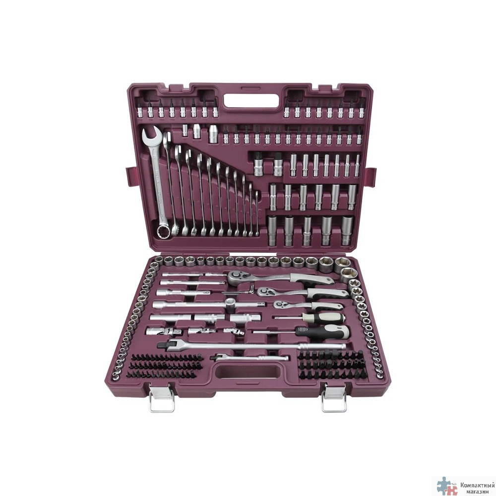 Thorvik TS217 Набор инструмента универсальный 1/4", 3/8", 1/2"DR, 217 предметов