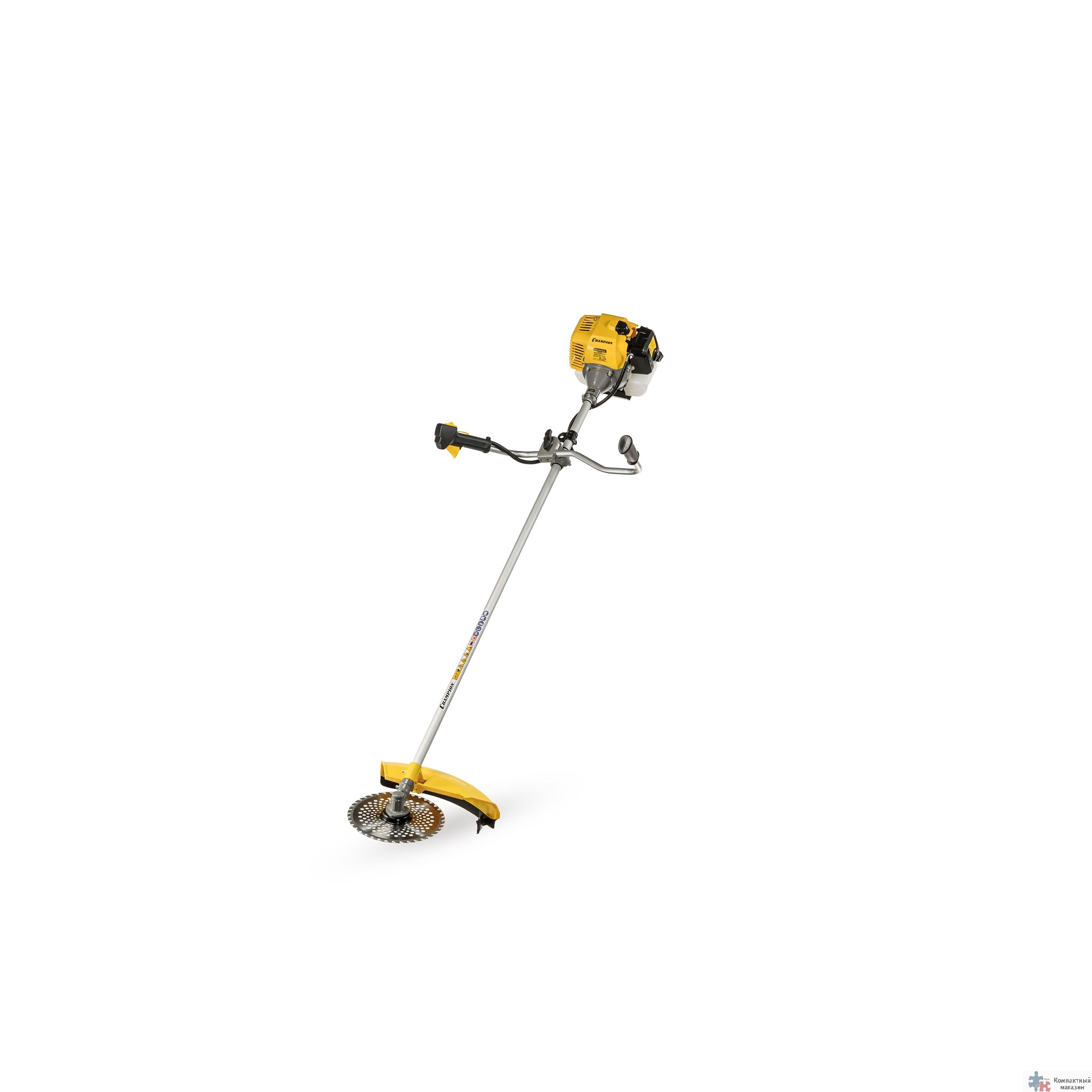 CHAMPION Триммер T513S-2 {неразъемн.прям. 1,4кВт 51,7см? 7,5кг HT31+40/255/25,4 U-ручка легк.старт }