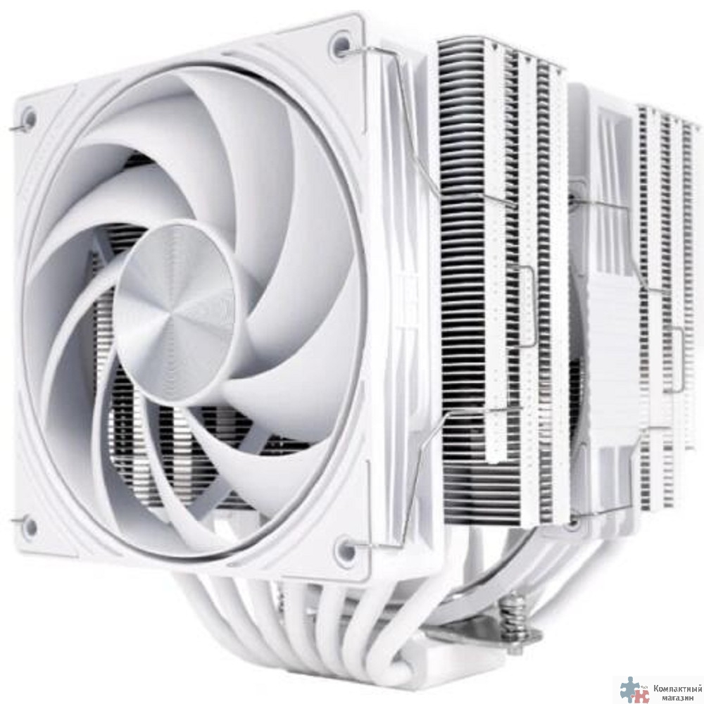 Thermalright Кулер Frost Tower 140 White LGA115X/1200/1700/1851/2011/2066/AM4/AM5 (Dual Tower, 120mm + 140mm PWM Fan, медное основание, 7 тепл. трубок 6мм) / TRFT140W