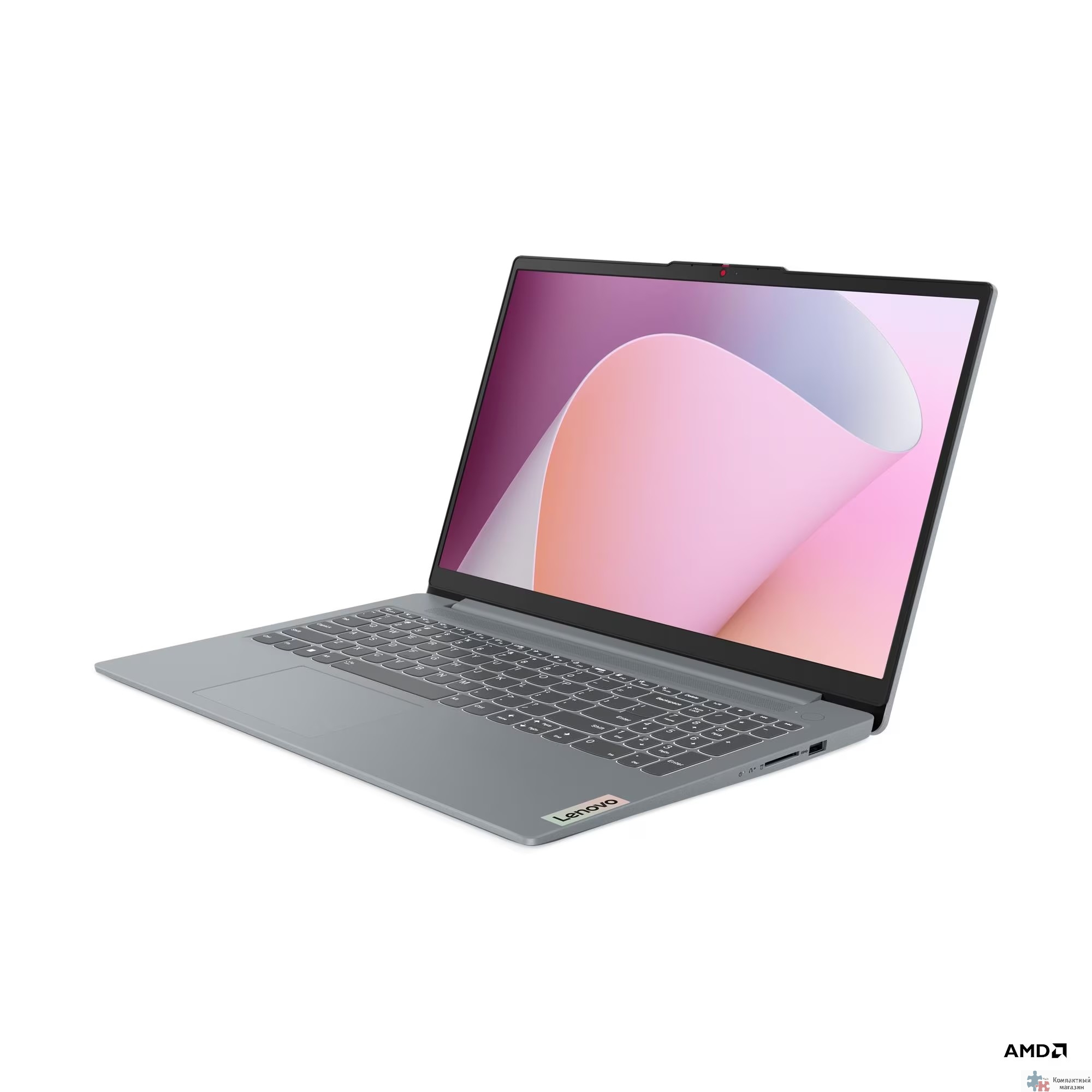 Lenovo IdeaPad Slim 3 15AMN8 [82XQ00R0PS] Grey 15.6" {FHD Ryzen 3 7320U/8Gb/512Gb SSD/DOS}