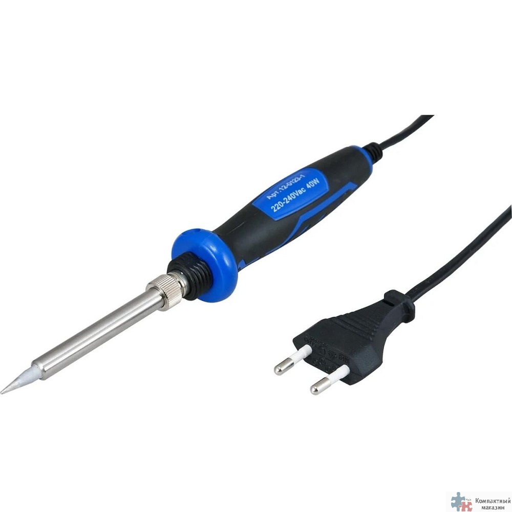 REXANT (12-0123-1) Паяльник с керам. нагревателем долговечное жало (Профи)  220V/40 Вт  