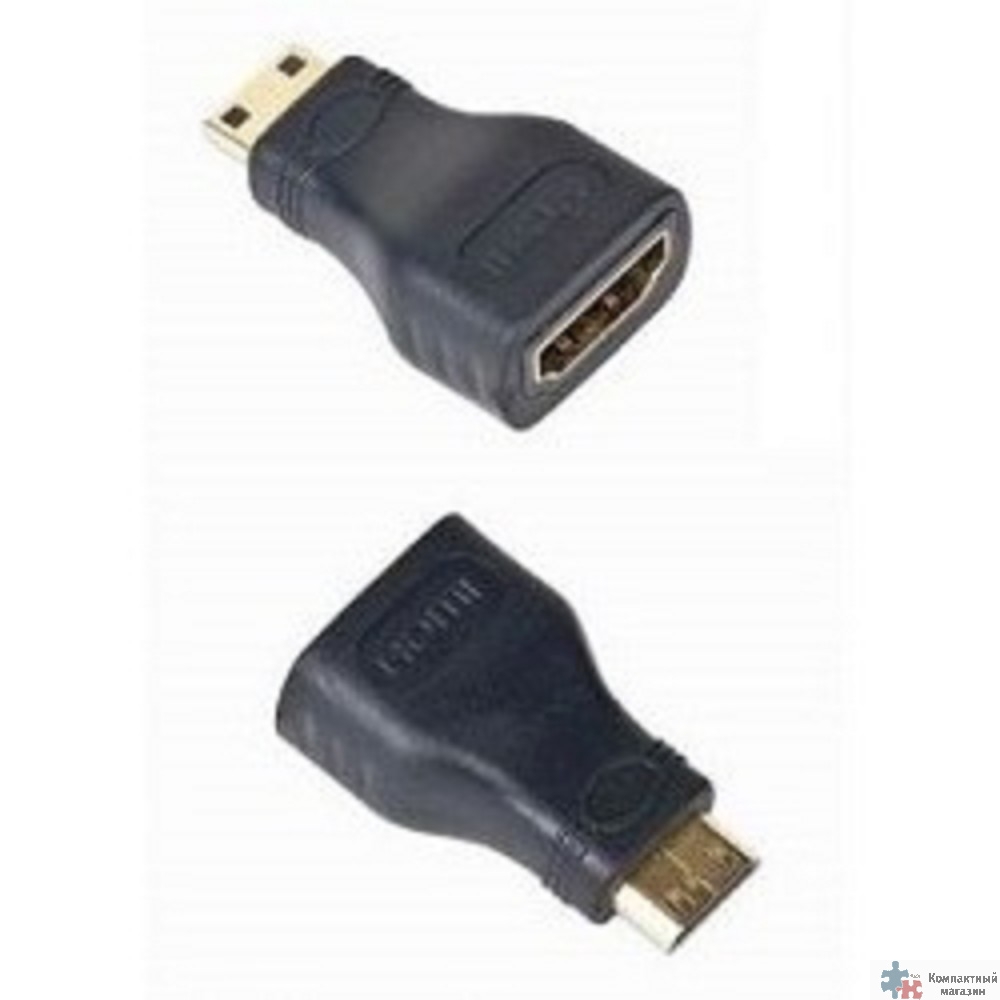 Gembird Переходник HDMI-miniHDMI  19F/19M, золотые разъемы, пакет [A-HDMI-FC]