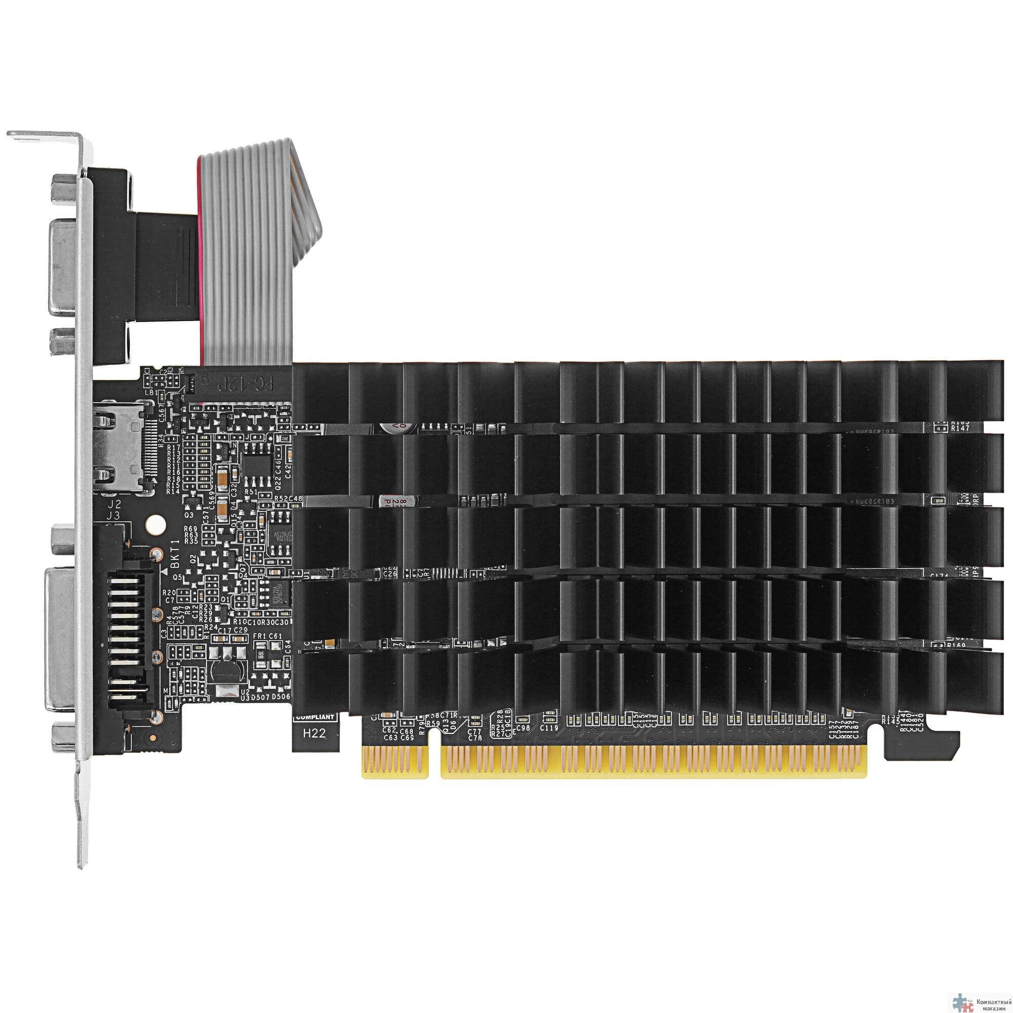 Повреждение упаковки Видеокарта AFOX G210 LP 1GB, DDR3 64-bit, VGA/DVI/HDMI  PASSIVE LP (AF210-1024D3L5) RTL 