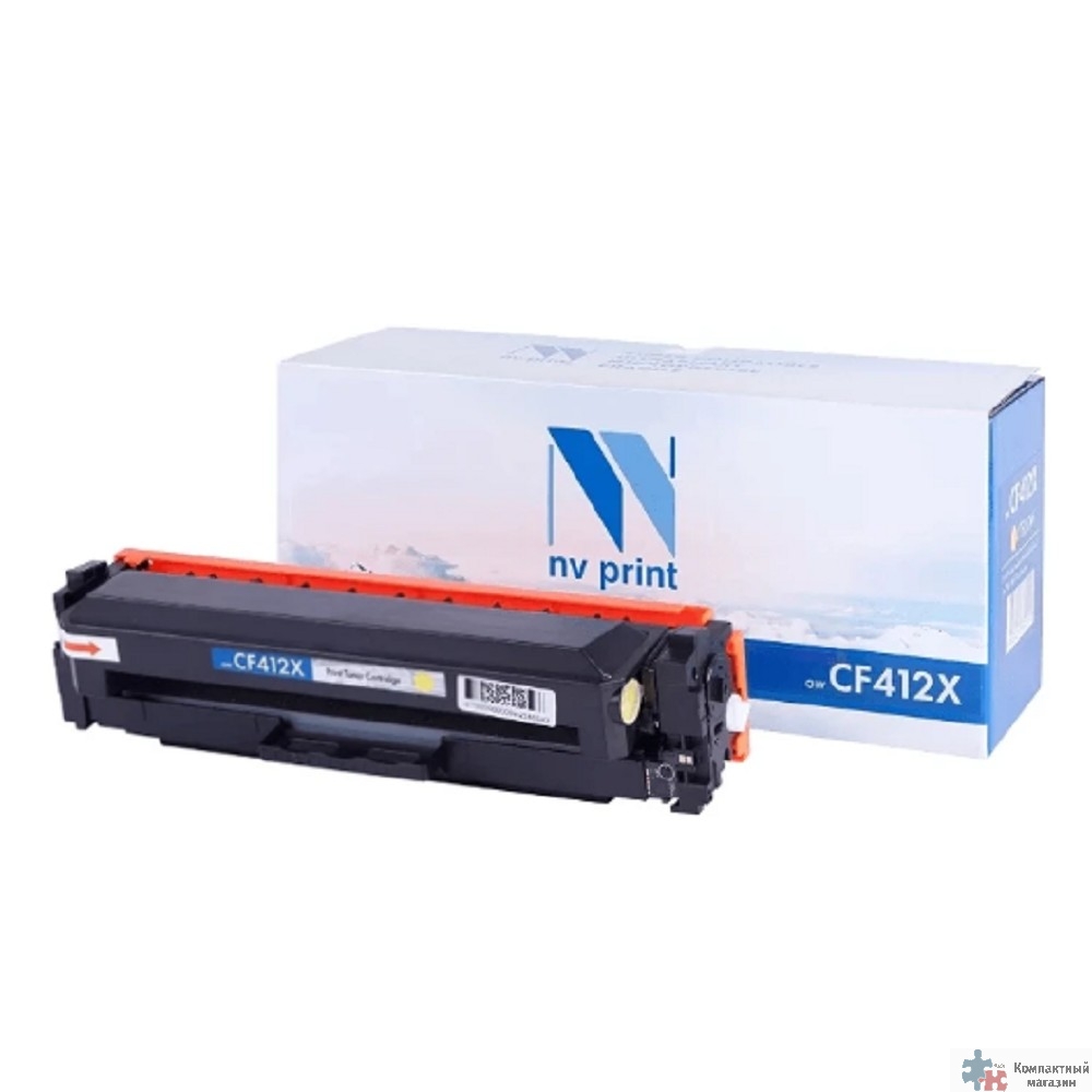 NV Print CF412X Картридж для HP Laser Jet Pro M377dw/M452nw/M452dn/M477fdn/M477fdw/M477fnw, Yellow, 5000 к