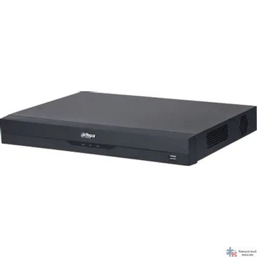 DAHUA DHI-NVR4232-EI 32-канальный IP-видеорегистратор 4K, H.265+, видеоаналитика, входящий поток до 256Мбит/с, 2 SATA III до 16Тбайт