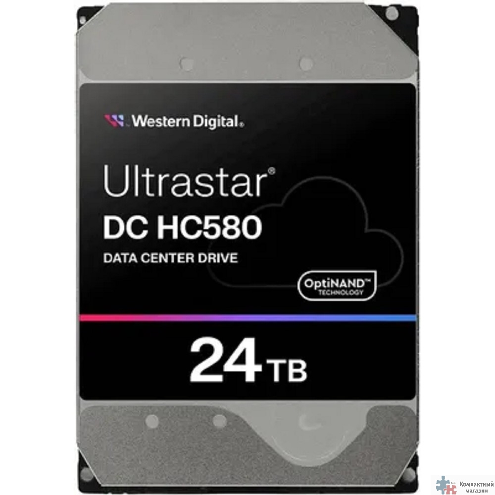 24Tb WD Ultrastar DC HC580 {SATA 6Gb/s, 7200 rpm, 512mb buffer, 3.5"} [WUH722424ALE6L4]