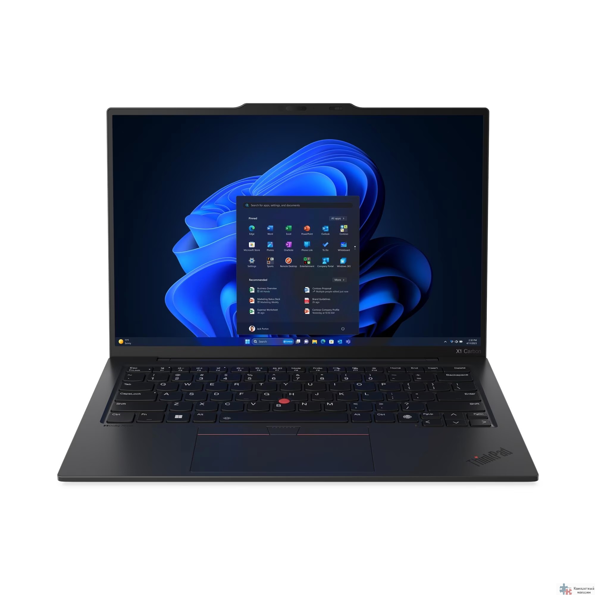 Lenovo ThinkPad X1 Carbon G12 [21KC00A0US] (КЛАВ.РУС.ГРАВ.) 14" {WUXGA IPS 100sRGB 400nits Ultra 5 125U/16GB/512Gb SSD/W11Pro bios}