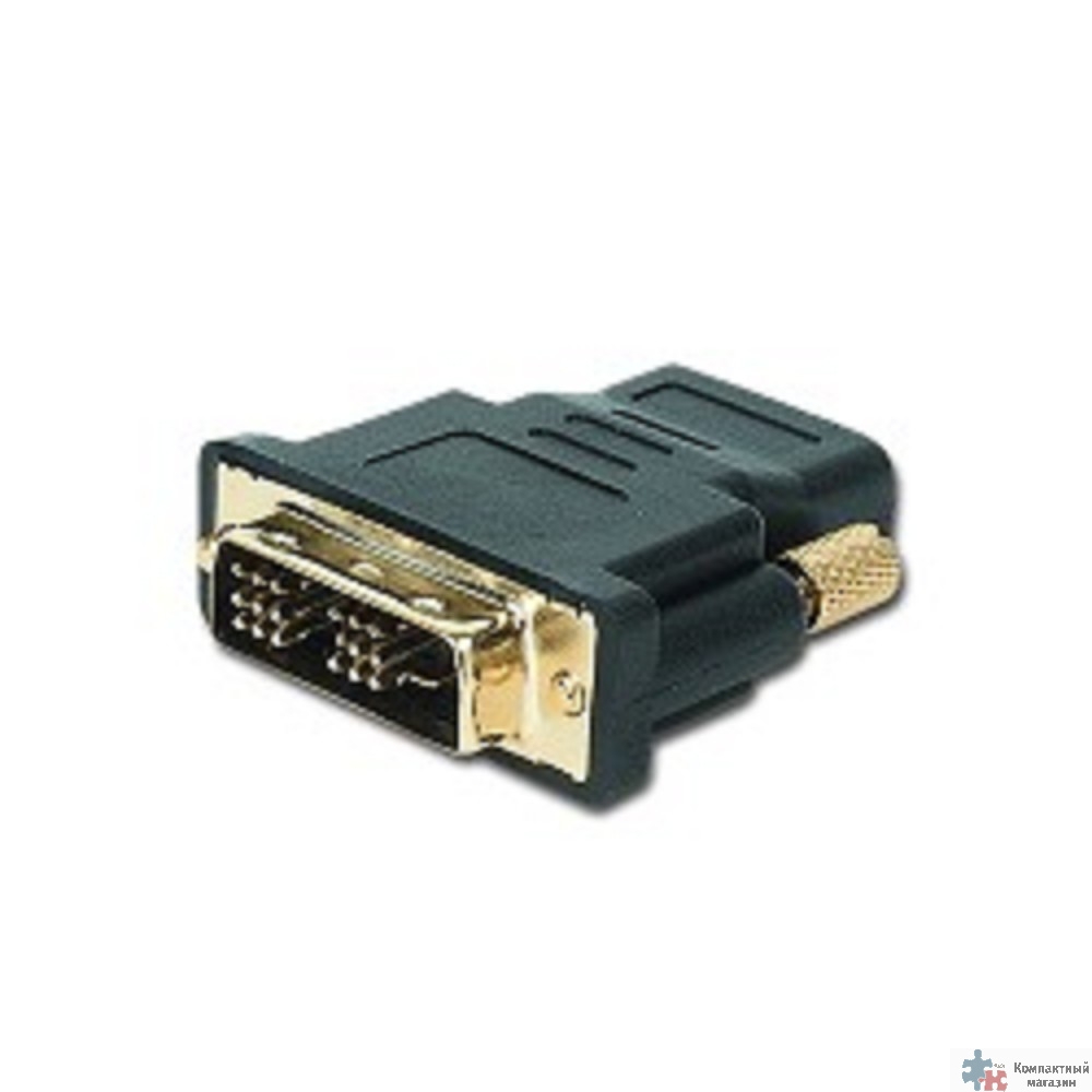 Gembird Переходник HDMI-DVI 19F/19M (мама-папа), золотые разъемы  [A-HDMI-DVI-2]