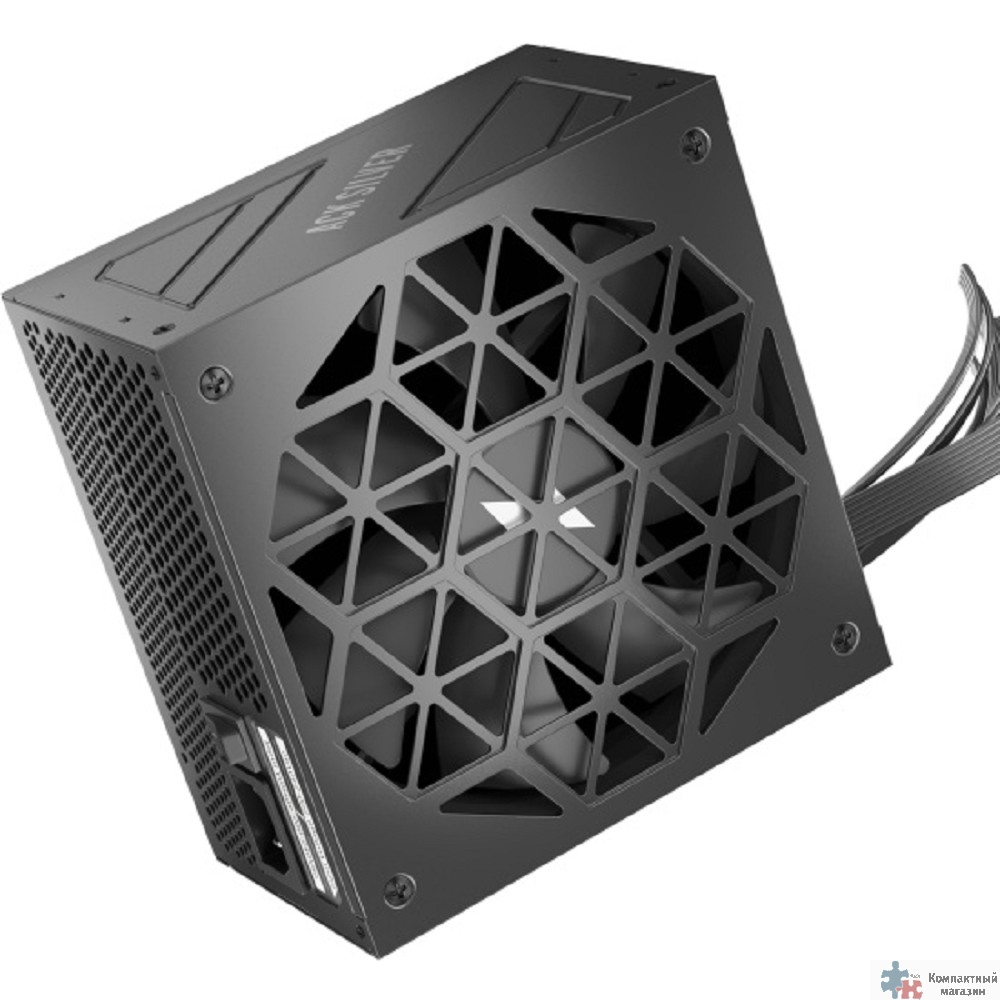 1STPLAYER ACK SILVER 850W Black / ATX 3.1, APFC, 80 PLUS Silver, Double Forward, DC-DC, full Teapo caps, 140mm fan, non-modular / HA-850BA7-BK
