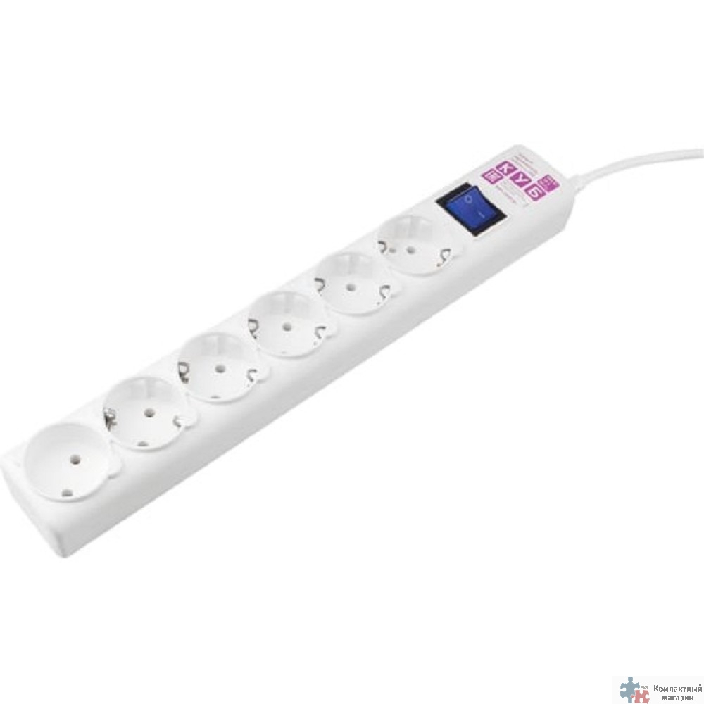 Повреждение упаковки PowerCube Фильтр-удлинитель (SPG6-А2) 5.0м, 6 розеток, 16А, белый