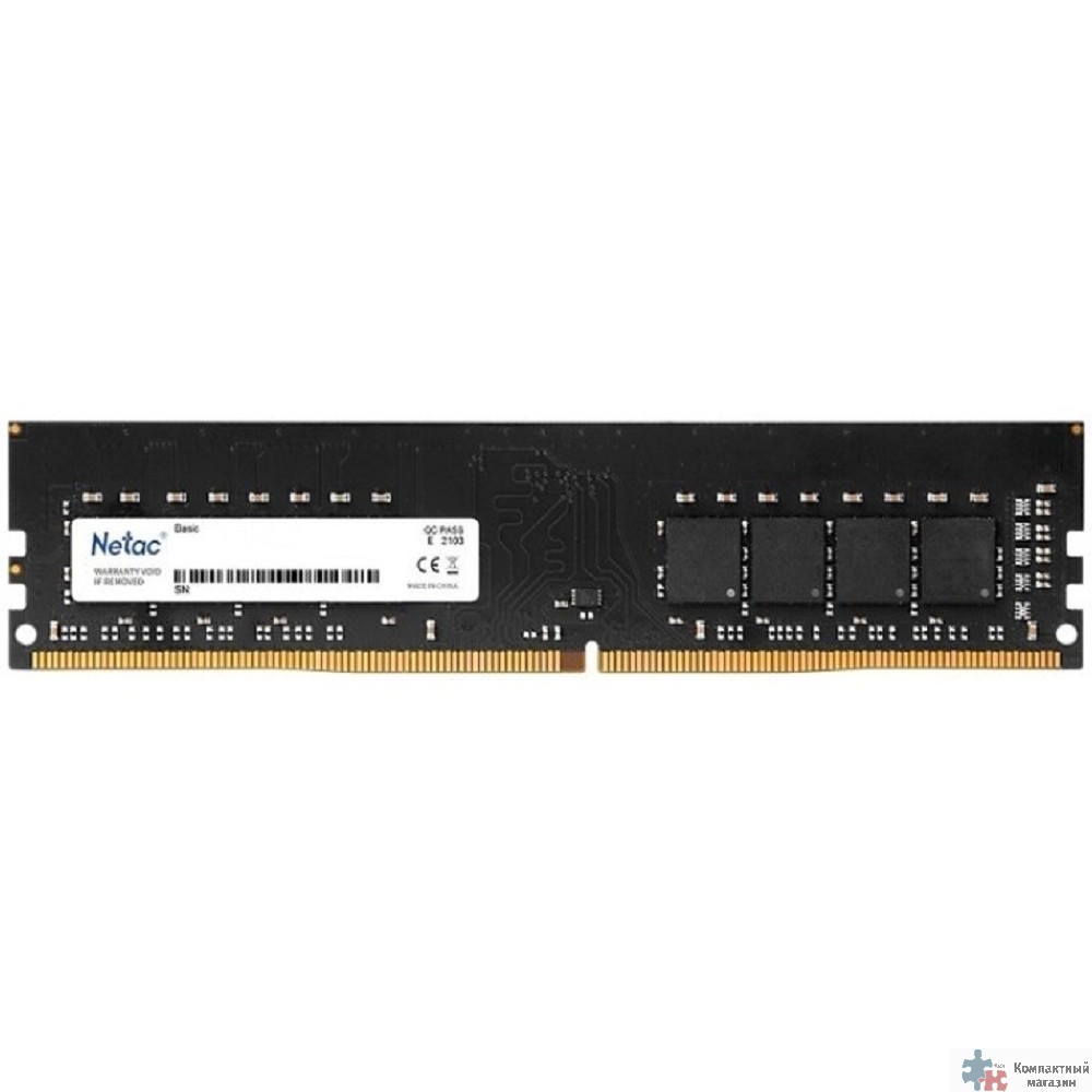 Netac DDR4 DIMM 8GB NTBSD4P32SP-08 PC4-25600, 3200MHz