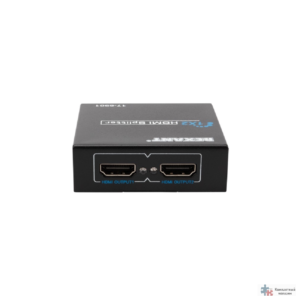 Rexant (17-6901) Делитель гнездо HDMI на 2 гнезда HDMI, металл