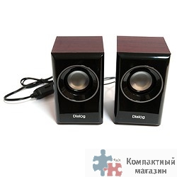Dialog Stride AST-15UP CHERRY - акустические колонки 2.0, 6W RMS, вишневые, питание от USB