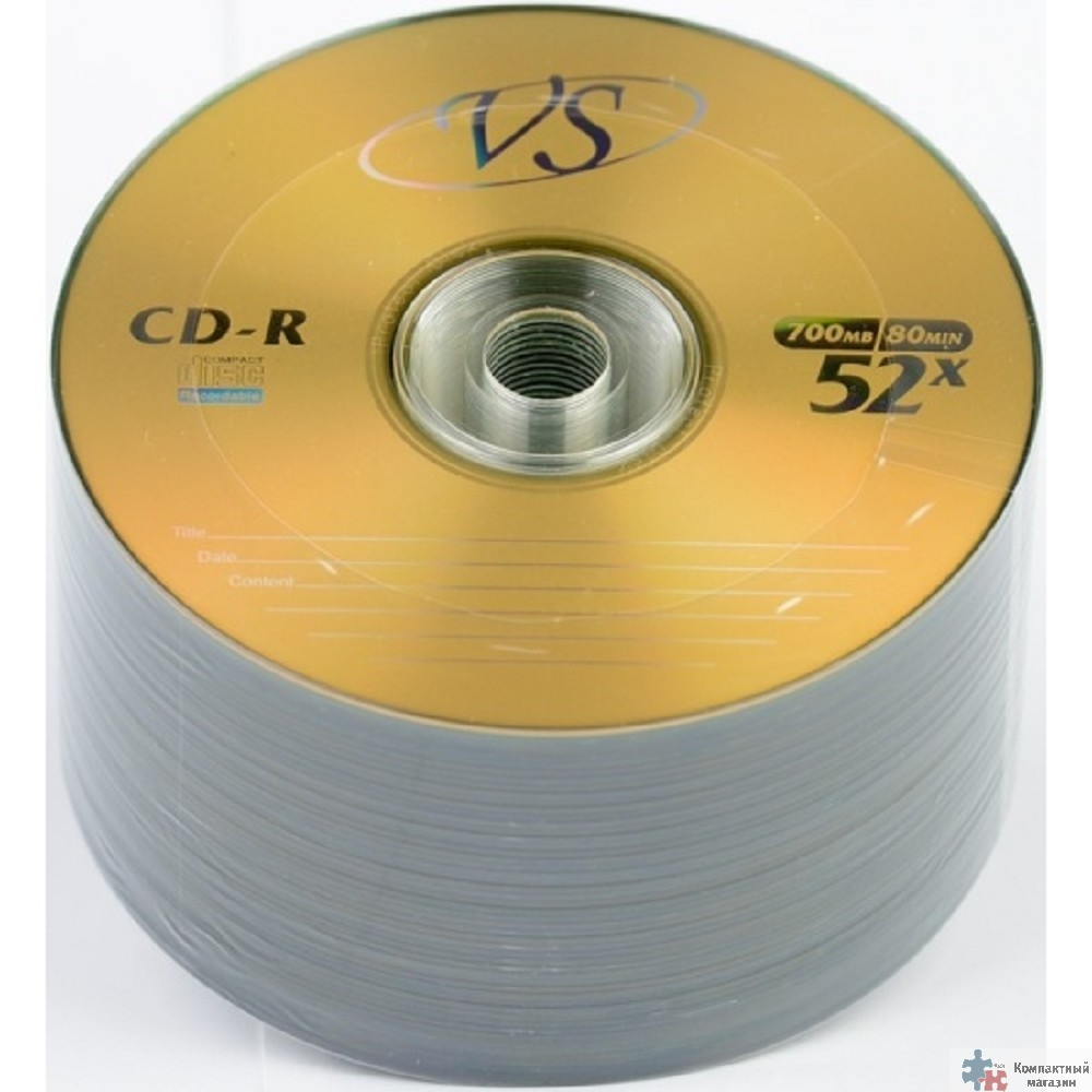 Диски VS CD-R 80 52x Bulk/50 (620137)