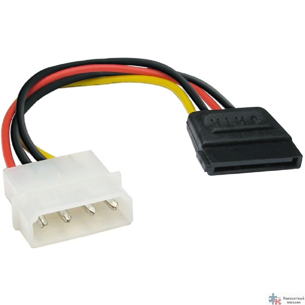Exegate EX138936RUS Переходник питания IDE-устройств 1big в 1SATA ExeGate <EX-CC-SATA-PS> 15см