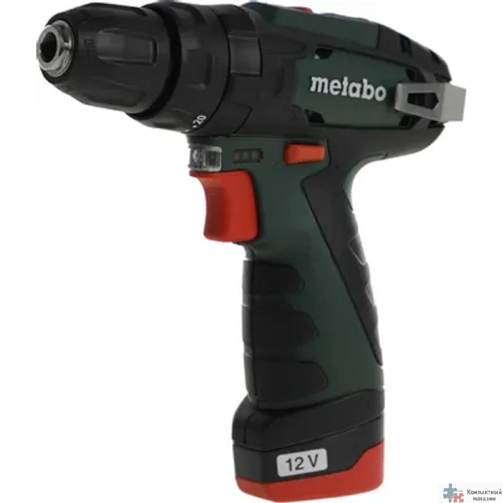 Metabo PowerMaxx SB Ударная дрель-шуруповерт [600385500] { 10.8 В, 2 Ач, БЗП,34 Нм, 1.12 кг }