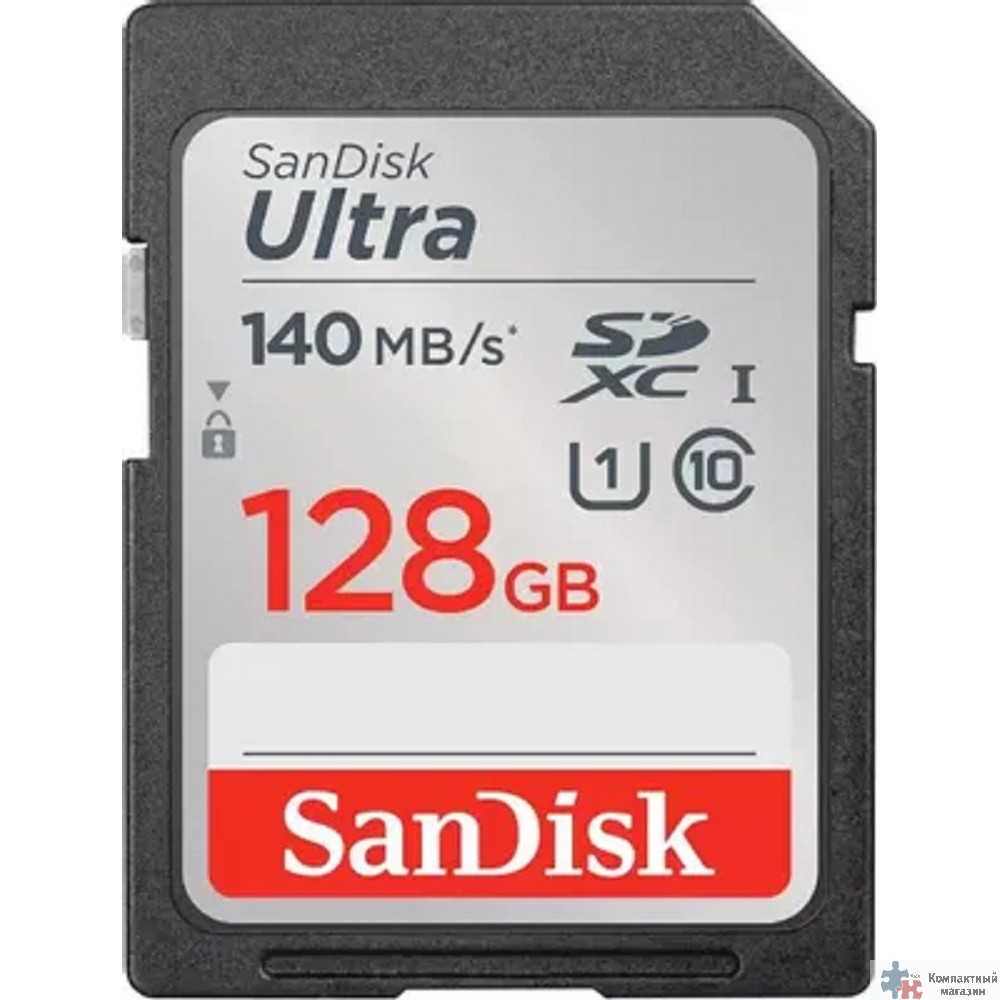SecureDigital 128GB SanDisk SDXC Class 10 UHS-I U1 Ultra R 140MB/s <SDSDUNB-128G-GN6IN>