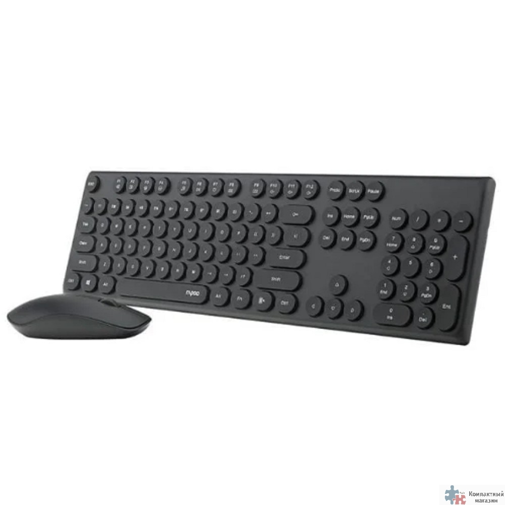 Клавиатура + мышь Rapoo X260S клав:черный мышь:черный USB беспроводная 