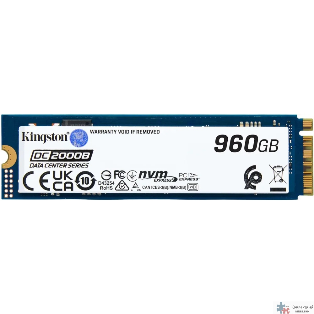 SSD Kingston PCIe 4.0 x4 960GB SEDC2000BM8/960G DC2000B M.2 2280 0.4 DWPD