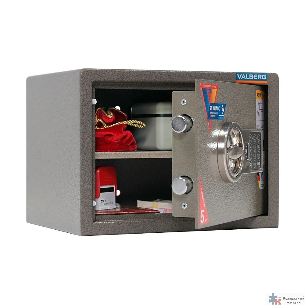Сейф VALBERG ASM 25 EL (Внешние габариты (ВхШхГ)мм: 250х340х280) [S10399010940]
