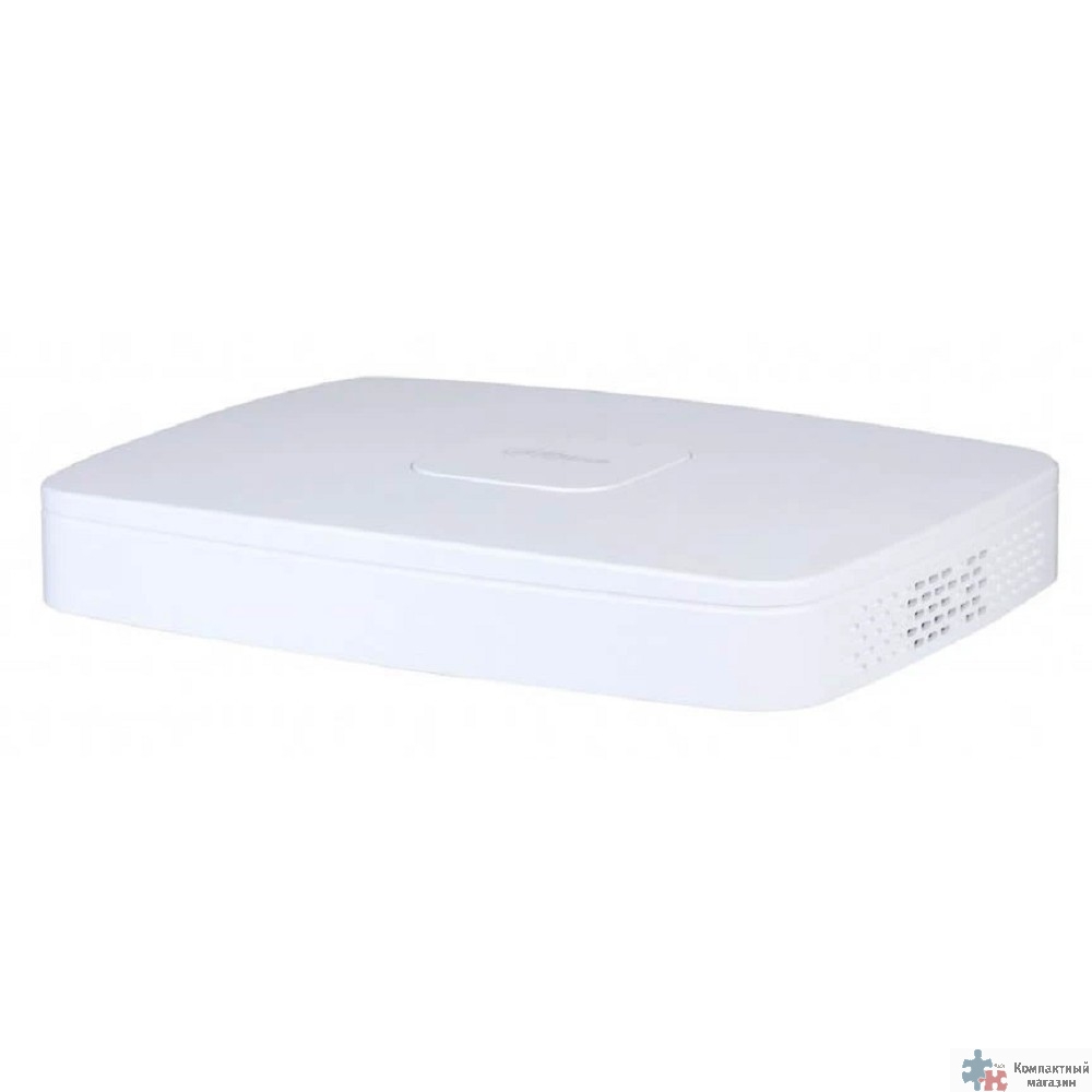 DAHUA DHI-NVR4108-8P-4KS3 8-канальный IP-видеорегистратор с PoE, 4K и H.265+, входящий поток до 160Мбит/с, видеоаналитика, 1 SATA III до 20Тбайт