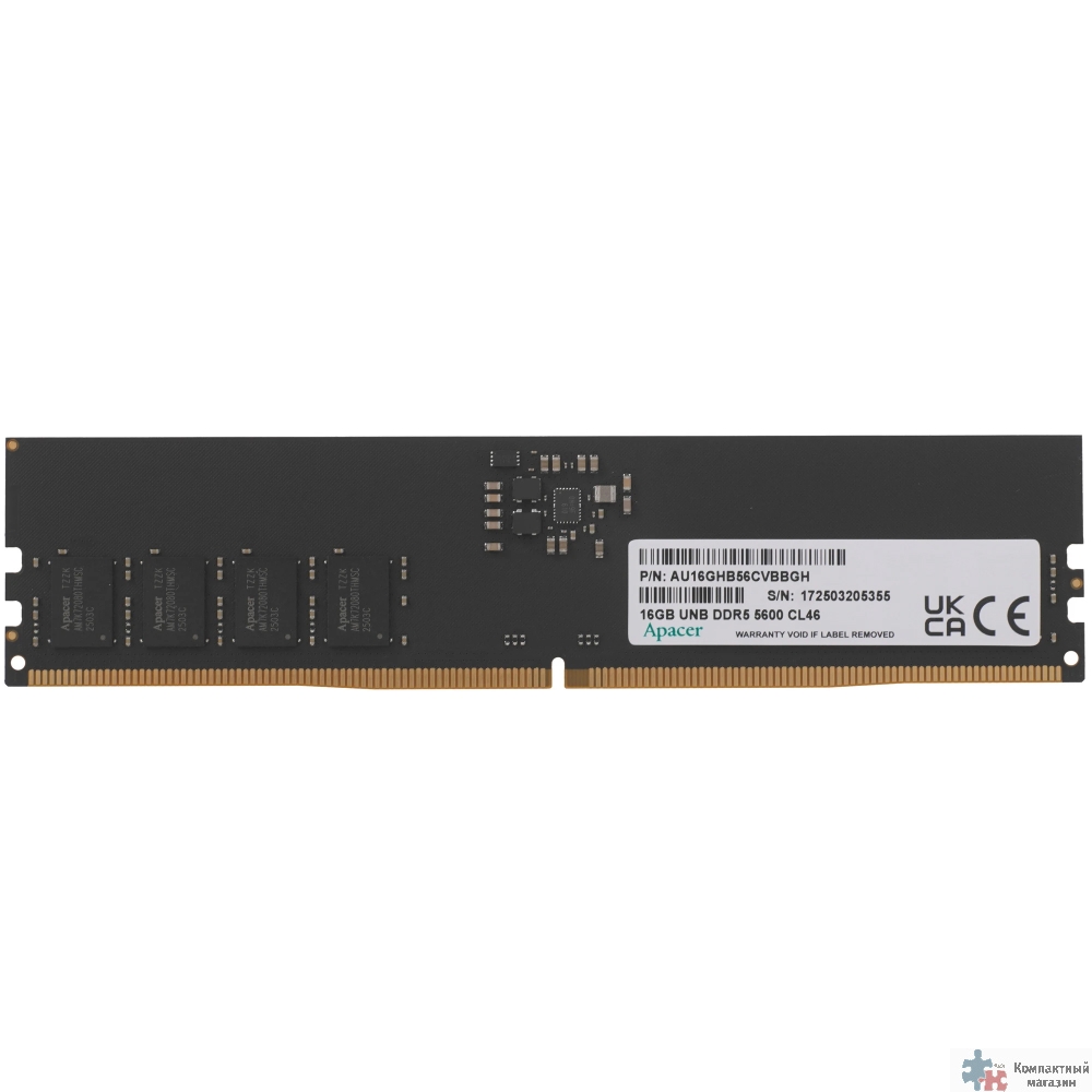 Apacer DDR5 DIMM 16GB 5600 MT/s FL.16G2C.PKH