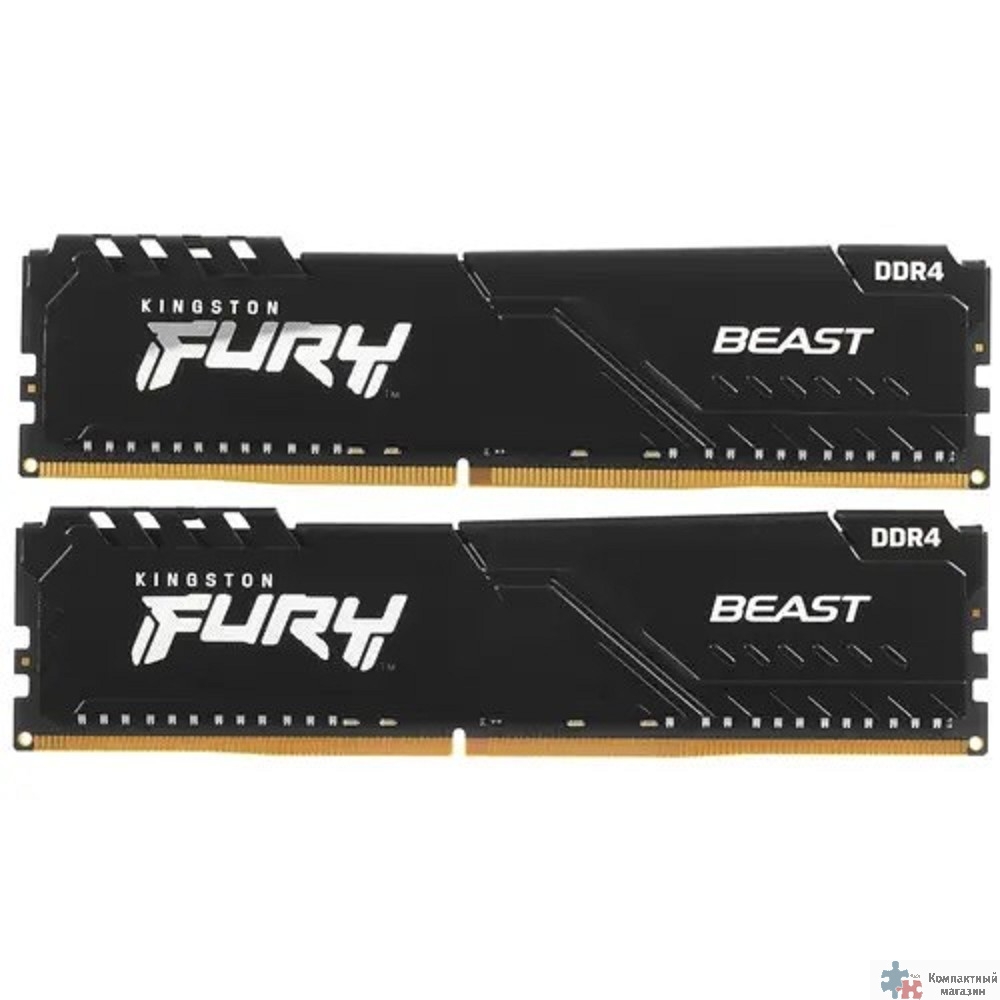 Kingston DDR4 DIMM 32GB Kit 2x16Gb KF432C16BB1K2/32 PC4-25600, 3200MHz, CL16