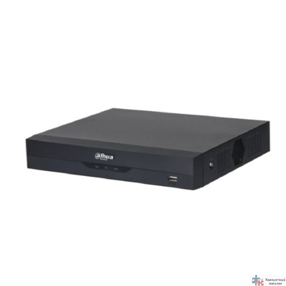 DAHUA DHI-NVR4116HS-EI 16-канальный IP-видеорегистратор 4K, H.265+, видеоаналитика, входящий поток до 256Мбит/с, 1 SATA III до 16Тбайт