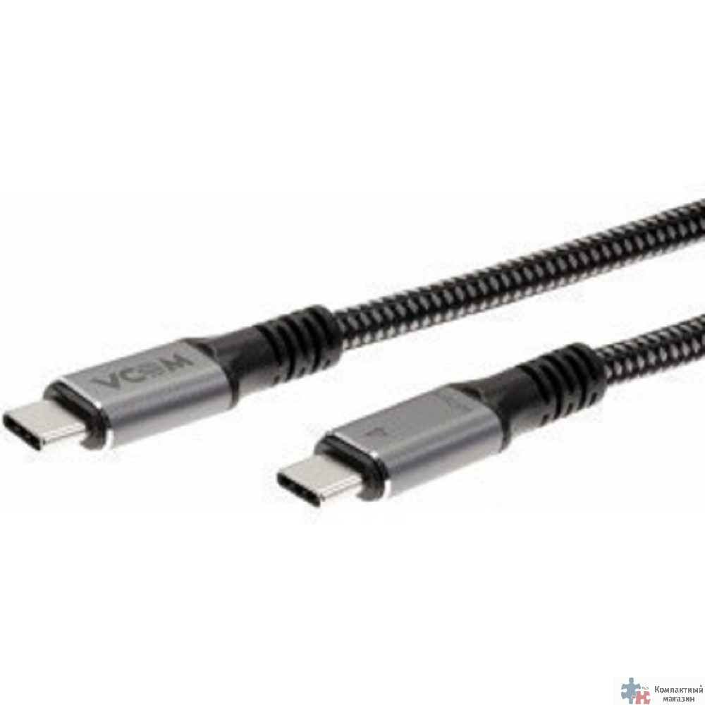 VCOM CU540M-1.2M Кабель USB4 TypeCM--TypeCM, 5K@60Hz, 40GBps, PD 100W, 5A, VCOM, 1.2м [CU540M-1.2M] (4895182217805)
