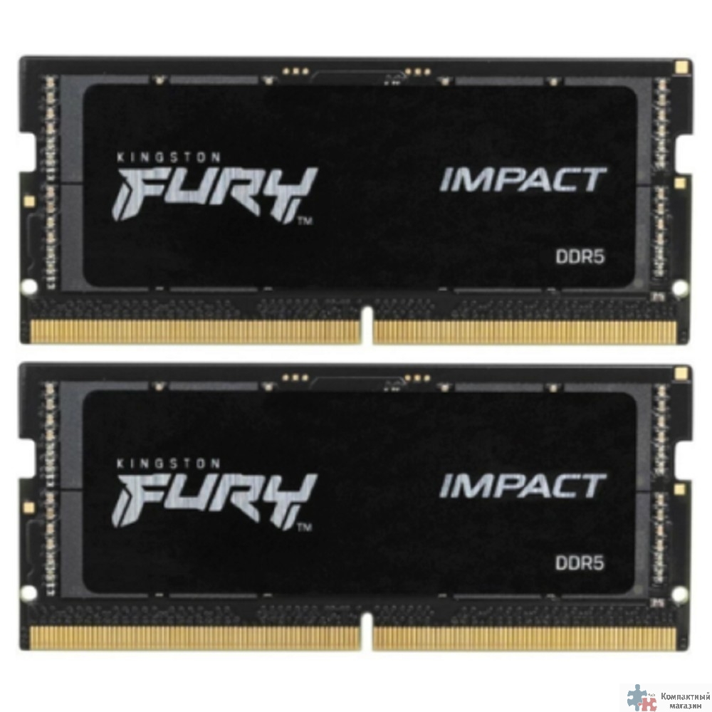 Kingston DDR5 SODIMM 32GB 5600MHz  CL40  (Kit of 2) FURY Impact KF556S40IBK2-32