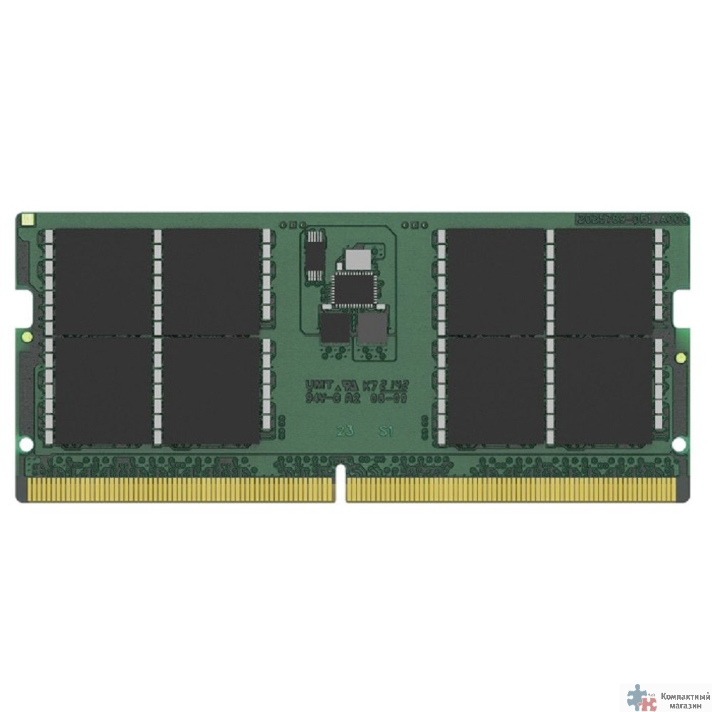 Kingston DDR5 SODIMM 32GB 5600MT/s  Non-ECC CL46  2Rx8 KVR56S46BD8-32