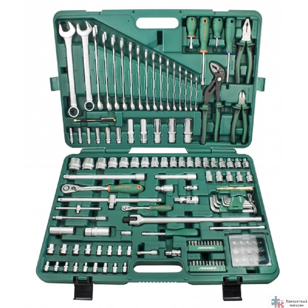 JONNESWAY S04H524142S Набор инструмента универсальный 1/4", 1/2"DR, 142 предмета