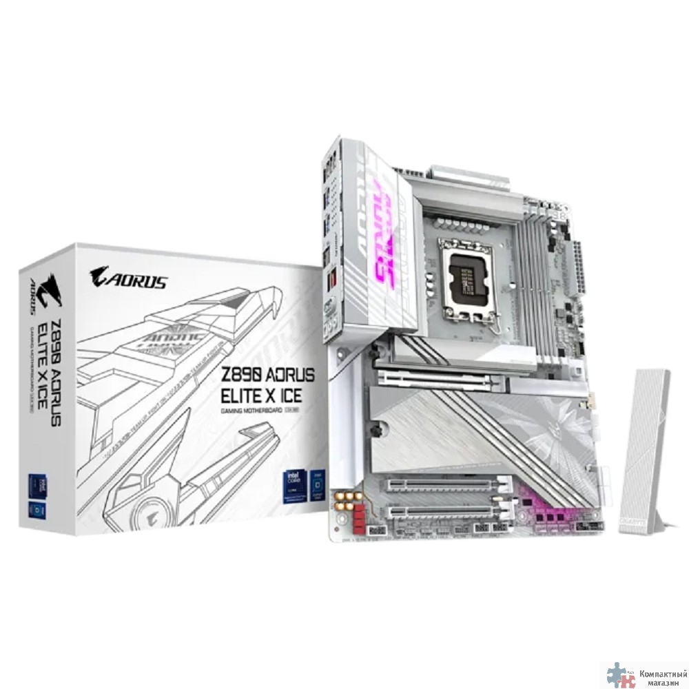 Gigabyte Z890 AORUS ELITE X ICE {Socket 1851, Intel®Z890, 4xDDR5-6400, 3xPCI-Ex16, 4xSATA3}