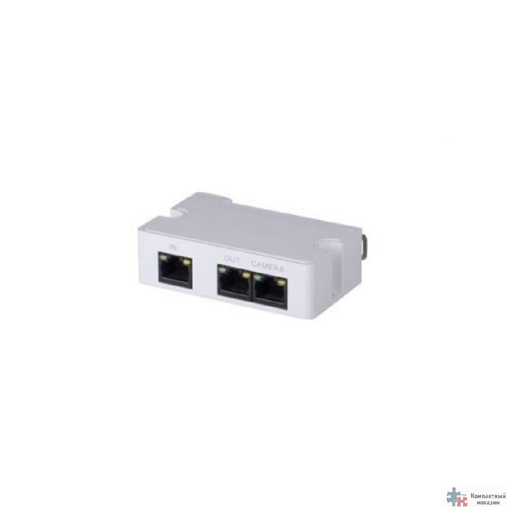 DAHUA PFT1300 Удлинитель PoE, 1 RJ45 (вход), 1 RJ45 (выход на удлинитель), 1 RJ45 (выход на IP-видеокамеру)