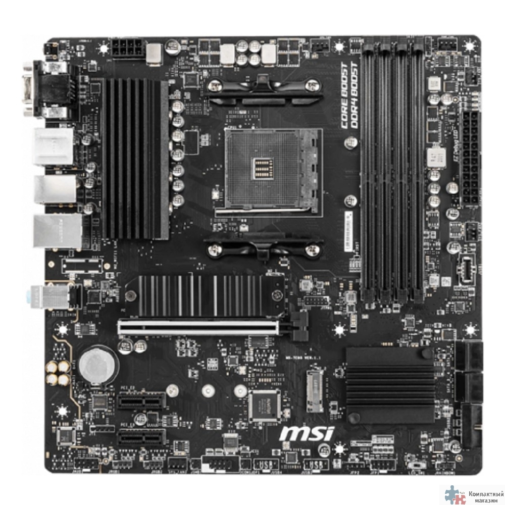 MSI B550M PRO-VDH Soc-AM4 AMD B550 4xDDR4 mATX AC`97 8ch(7.1) GbLAN RAID+VGA+HDMI+DP