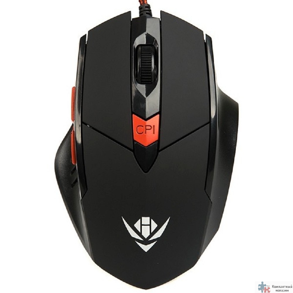 Мышь Dialog MOG-11U Nakatomi Gaming - 6 кнопок + ролик, USB ,черная