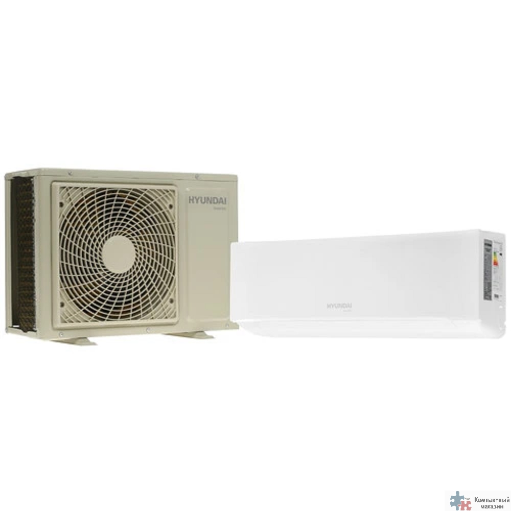 Сплит-система инверторная Hyundai HAC-09i/S-PRO настенная, до 21м2, 9000 BTU, с обогревом, (комплект из 2-х коробок)