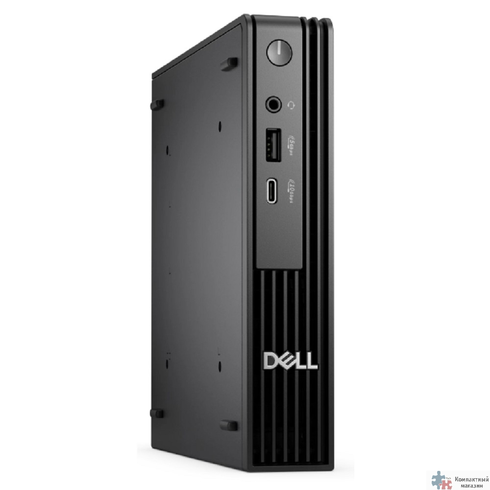 Dell Pro Micro QCM1250 [DPM -3860] Black  Micro {i3 14100T/8Gb/SSD512Gb UHDG/W11Pro/m/kb}